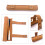 Set da backgammon da viaggio - Set da backgammon in vera pelle - Gioco da backgammon da viaggio arrotolabile - 4