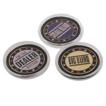 1 Dealer 1 Small Blind 1 Big Blind Poker Chip Set Poker Card Guard Protector