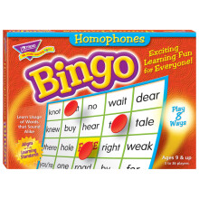 Trend Enterprises: Jogo de Bingo Homophones, uma maneira emocionante para todos aprenderem, jogue de