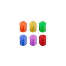 120 fichas de bingo transparentes de 19 mm, marcadores de plástico, suministros de bingo, fichas de bingo profesionales