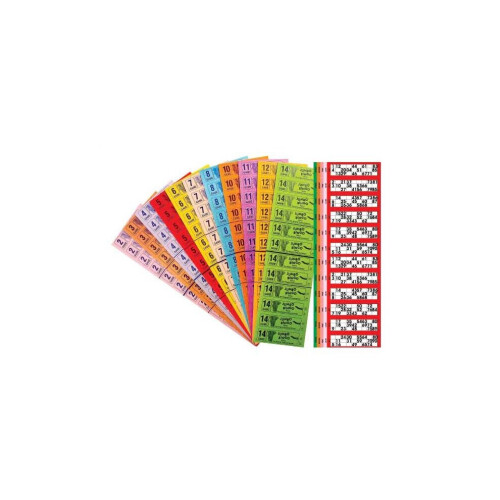 1500 12-zu-Ansicht-Bingo-Hefte – 3 Spiele