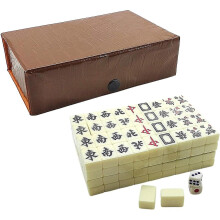 100% nuovo, set di Mahjong cinese, set da viaggio di Mahjong con 144 tessere, gioco da tavolo Mahjong Mini Mahjong