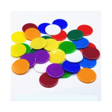 18 Farben 19 mm Kreatives Geschenkzubehör Kunststoff Pokerchips Casino Bingo Marker Token Spaß Familienclub Spiel