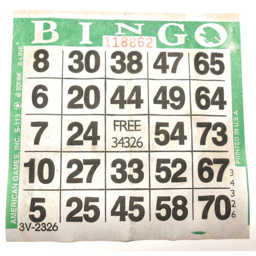 1on Green Bingo-Papierkarten (500 Blatt pro Packung)
