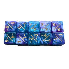10 stuks symbooldobbelstenen met dubbele kleuren, wiskunde, tellen, lesgeven, optellen, aftrekken, digitaal acrylgereedschap