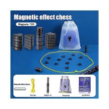 1 sada Puzzle Magnetická hra Šach Magnety Kamene Bojový stôl Stolné hry Spoločenské hry