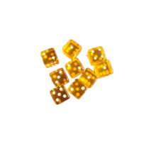 20 stuks acryl gaming dobbelstenen standaard zeszijdige dobbelsteen