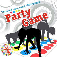 Twister Clásico Familia Niños Niños Divertido Fiesta Cuerpo Juego Movimientos Interior