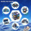 2 stuks Galaxy Star Sky Cube Magic Cube Set Kinderen Infinity Magic Cube Fidget Speelgoed 4