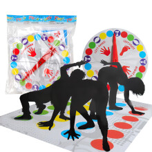 Jogo de torção para crianças e adultos, jogo de tapete de equilíbrio com spinner, jogo de ar Twister,