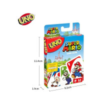 UNO Super Mario -teemalla UNO Solitaire koko sarjan pelikortti Perhe ja ystävät Night Gathering -peli