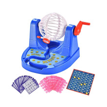 Jaula de bingo de lujo para 2 jugadores, divertida y familiar, juego de lotería de simulación, juguetes educativos