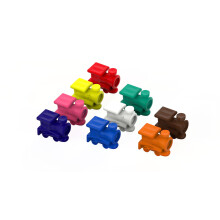 Marqueur de train mexicain Volareo - Couleurs assorties - Marqueurs de train Domino en plastique de remplacement