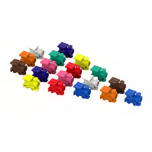 Marqueur de train mexicain Volareo - Couleurs assorties - Marqueurs de train Domino en plastique de remplacement