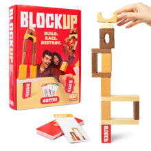 WAT IS JE MEME? Block Up - Strategisch Head to Head Stapelspel Familiespellen voor kinderen en volwassenen Spellen