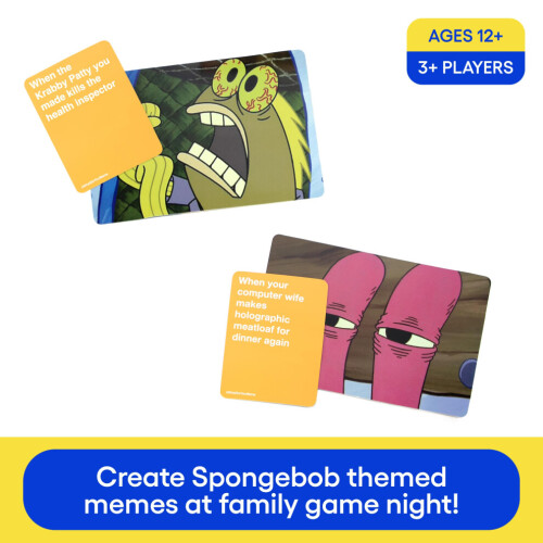 MITÄ MEMEÄT? Spongebob Squarepants Expansion Pack - perhekortti 1