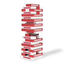 Wild Sports NCAA Wisconsin Badgers Tafelblad Stackers 3 x 1 x .5 Teamkleur
