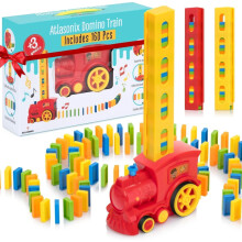 Set di trenini Domino da 300 pezzi - Gioco di rally automatico per bambini e bambine - Età 4-10 - Giocattolo Montessori