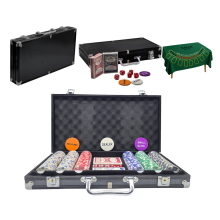 300-teiliges Pokerchip-Set mit Aluminiumkoffer