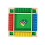 Jogo de tabuleiro familiar multicolorido para 4 jogadores, Shut the Box, 8,6 polegadas 4