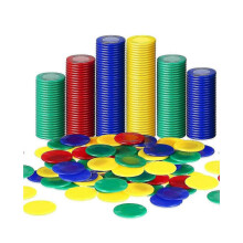 400 fichas de póker de plástico, 4 colores, para contar bingo