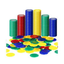 400 fichas de póker de plástico, 4 colores, para contar bingo