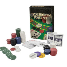 200 Stück Chips Texas Hold'em Karten Decks Casino Spiel Poker Set
