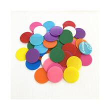 50 fichas de póker de 25 mm de alta calidad, marcador de bingo de plástico, monedas de color caramelo, accesorios