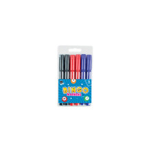 Paquete de 6 marcadores de bingo Dabbers multicolores para cartones de bingo