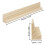 Suportes de madeira para dominó (pacote com 4) - 33,6 x 2,8 x 4,7 cm/13,23 x 1,10 x 1,85 polegadas - 2