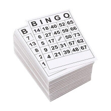 60 hojas de papel para tarjetas de bingo, divertidas tarjetas de bingo para entretenimiento familiar, para niños