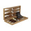 Conjunto de gamão com design de madeira geowood de 19 polegadas 2