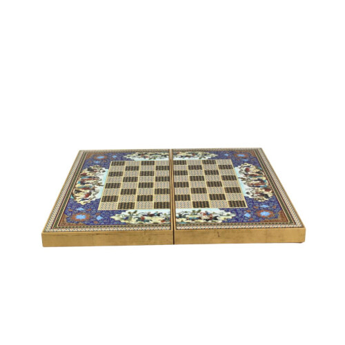 Conjunto de gamão com design de madeira Khatam de 20 polegadas 2