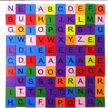 Piastrelle con lettere in legno per Scrabble, lettere per artigianato fai da te, decorazioni per regali in legno,