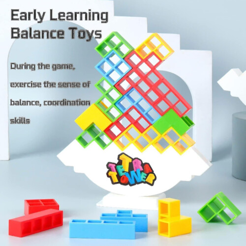 48 pezzi Tetra Tower Balance Stacking Blocks Game, 100% nuovo_c 2