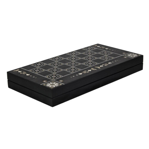 Puinen Pearl Design Backgammon-setti 19 tuumaa