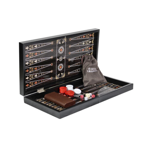 Puinen Pearl Design Backgammon-setti 19 tuumaa 1