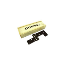 Coffret de dominos en bois, 28 dominos de voyage, idéal pour les enfants et les adultes