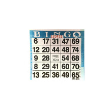 Hojas de bingo de American Games 1 en azul (paquete de 500 hojas)