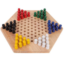 Damas de madeira, conjunto de damas coloridas para áreas internas/externas, jogo de tabuleiro educativo