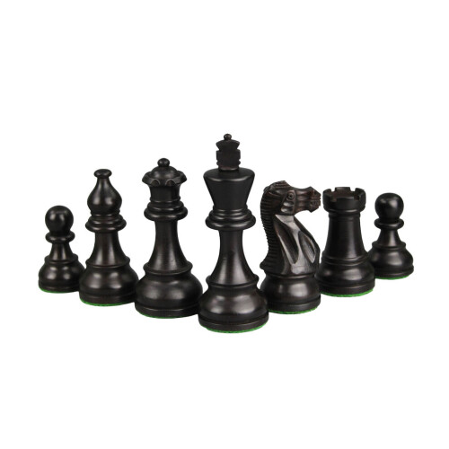 Atlantic Classic Schachfiguren Staunton, ebonisiertes Buchsbaumholz, 7,6 cm 1
