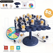 Jogo de mesa Balance Spaceman, conjunto de brinquedos de empilhamento de astronauta, árvore de equilíbrio