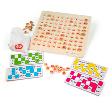 Jogo de bingo tradicional Bigjigs Toys, brinquedos de madeira, jogo de bingo infantil, jogos de bingo