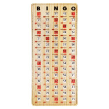 Cartão de Bingo Master com Ponta dos Dedos e Janelas Deslizantes MR CHIPS - Cartão de Bingo de Papelão