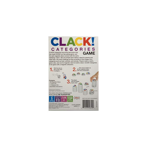 AMIGO Clack! Categories, Kids Magnetic Stacking Game for Ages 7+ 1