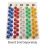 Bolas de Bingo Multicoloridas Profissionais MR CHIPS de 1,57 (40 mm) com Número Único - Bolas Estilo 5
