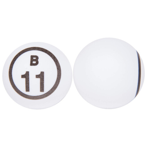 Bolas de Bingo MR CHIPS Professional 1,57 (40 mm) Brancas com Número Único - Bolas Estilo Ping Pong 1