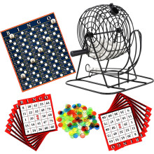 Jogo de Bingo de Metal Deluxe Infantil MY | Jogo Tradicional para Festas em Família