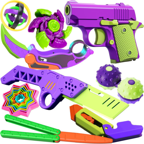 BLOOOK Brinquedo Fidget Gun, Controle Deslizante em Formato de Pistola ...