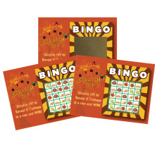 My Scratch Offs - Pacote com 26 cartões de jogo de bingo de peru de Ação de Graças, raspadinha de Ação